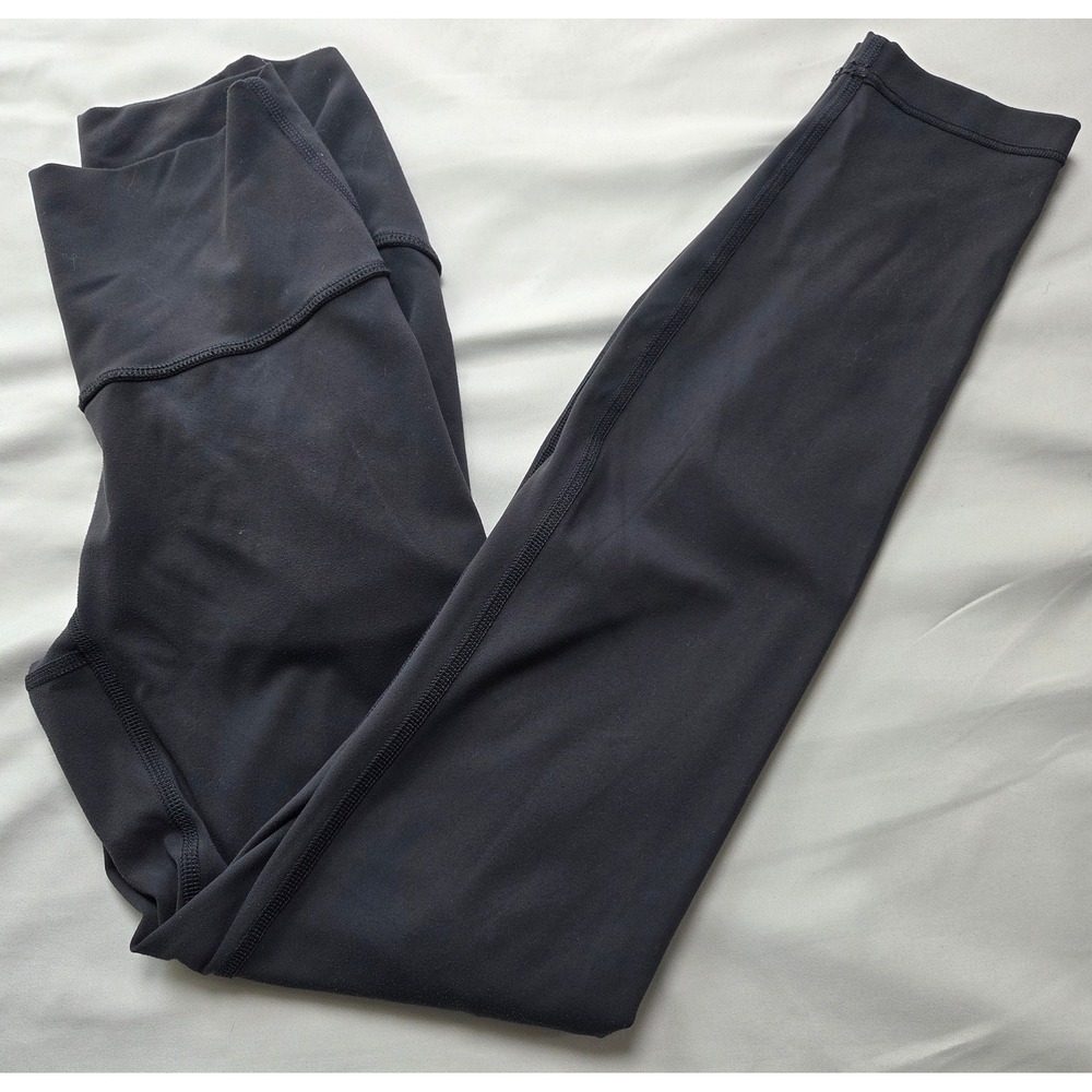TLeggings Womens High Waisted Midi Leggings Charcoal Gray Size SM